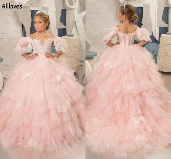 pink puffy short sleeves flower girl dresses for wedding lace appliqued tiered skirt little girl' pagenat birthday ball gown infant fi, White;blue
pink puffy short sleeves flower girl dresses for wedding lace appliqued tiered skirt little girl' pagenat birthday ball gown infant fi, White;blue