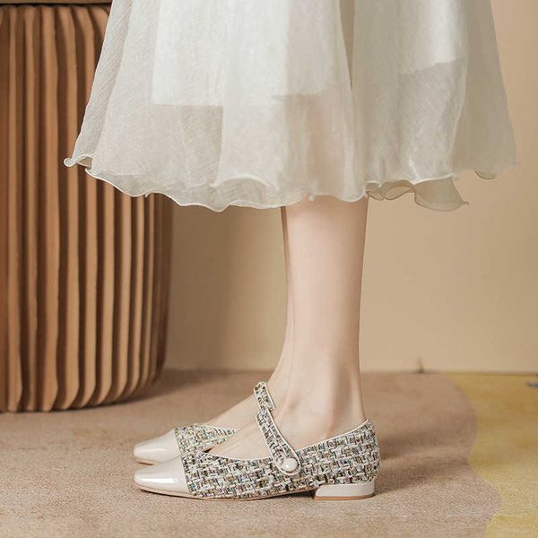 dress shoes summer new small fragrance style thick heel shoes women's low heel french gentle ballet mary jane shoes, Black
dress shoes summer new small fragrance style thick heel shoes women's low heel french gentle ballet mary jane shoes, Black
