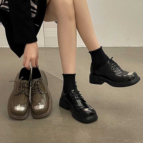 dress shoes thick heeled shoes for women in autumn and winter new fashion british style low heel non-slip small leather shoes, Black
dress shoes thick heeled shoes for women in autumn and winter new fashion british style low heel non-slip small leather shoes, Black