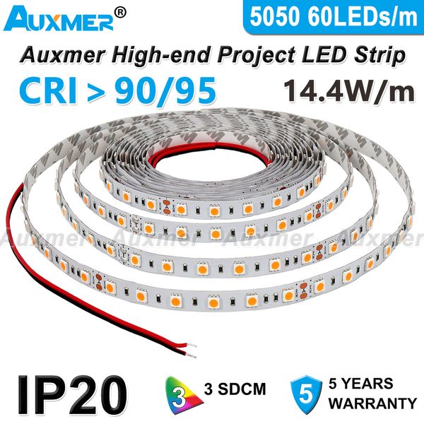 auxmer 5050 60leds/m led strip lights cri95 cri90 ip20 dc12v/24v, warm natural cold white luces led indoor lighting for room
auxmer 5050 60leds/m led strip lights cri95 cri90 ip20 dc12v/24v, warm natural cold white luces led indoor lighting for room