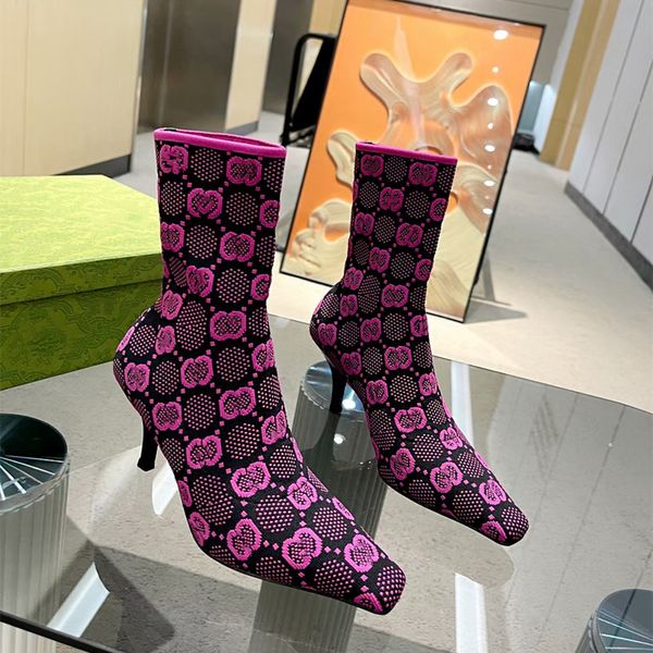 in the boots spring and autumn fashion high heel ankle boot paint with stretch hose subnet set of wear leather outsole boots women dancing l, Black
in the boots spring and autumn fashion high heel ankle boot paint with stretch hose subnet set of wear leather outsole boots women dancing l, Black
