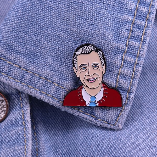 fred rogers enamel pin mr. rogers neighborhood nostalgic badge for children play is really the work of childhood, Blue
fred rogers enamel pin mr. rogers neighborhood nostalgic badge for children play is really the work of childhood, Blue