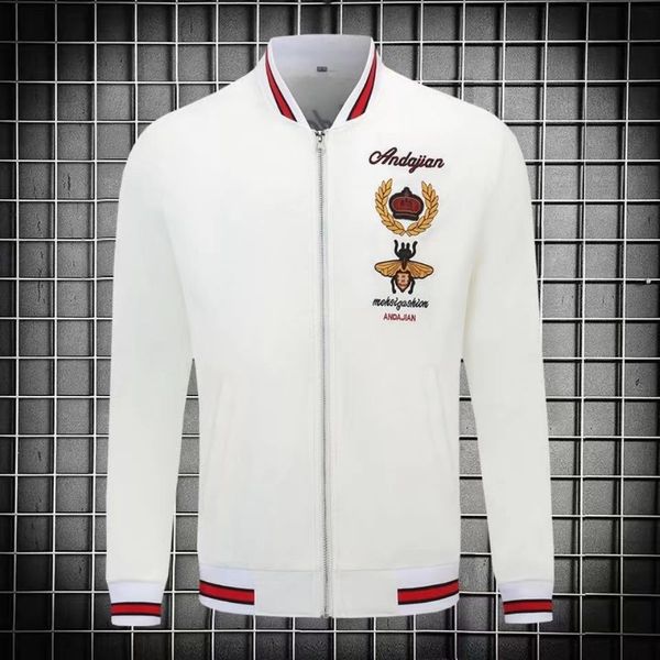 baseball collar jacket, spring and autumn men's korean version, slim fitting trend, embroidery trend, men's outerwear jacket, hand, Black;brown
baseball collar jacket, spring and autumn men's korean version, slim fitting trend, embroidery trend, men's outerwear jacket, hand, Black;brown