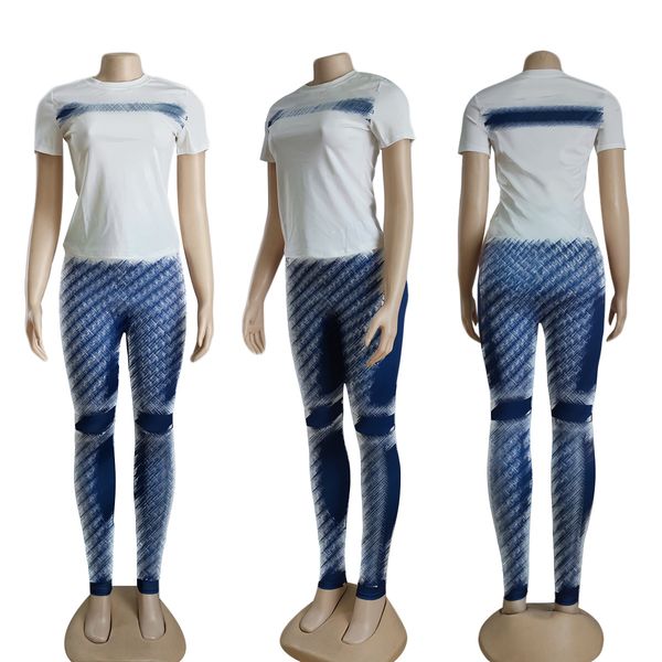 designer tracksuits women's t-shirts and pants two piece suits retro print young high street shirts legging clothes loose and trouse w, Gray
designer tracksuits women's t-shirts and pants two piece suits retro print young high street shirts legging clothes loose and trouse w, Gray