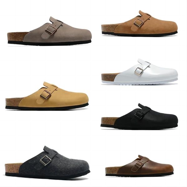 designer boston birks cork slippers clogs for women men pu leather made flat slippers berks soft footbed solid color beach sandals, Black
designer boston birks cork slippers clogs for women men pu leather made flat slippers berks soft footbed solid color beach sandals, Black