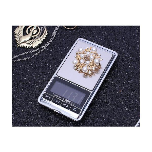 Image of Weighing Scales 100G X 0.01G Mini Jewelry Pocket Lcd Digital Scale Electronic Weight Backlight Sn641 Drop Delivery Office School Bus Dhkvb