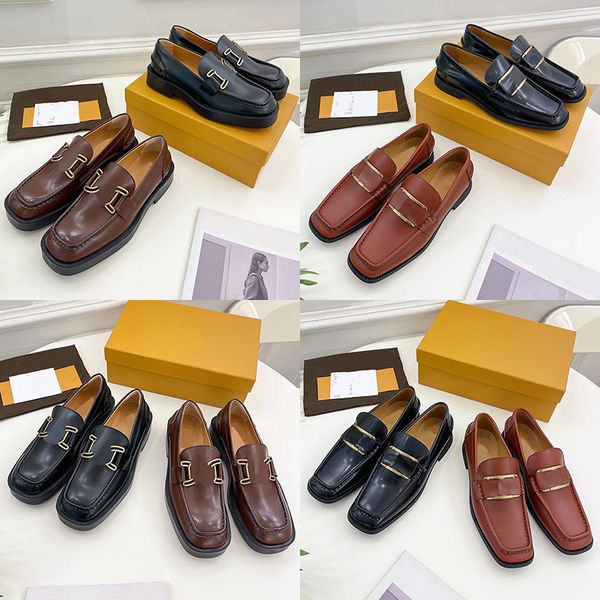 2022 designer women horse buckle loafers sandals luxury 100% leather lazy beanie casual slip-on set foot shoes ladys vintage metal buckle sq, Black
2022 designer women horse buckle loafers sandals luxury 100% leather lazy beanie casual slip-on set foot shoes ladys vintage metal buckle sq, Black