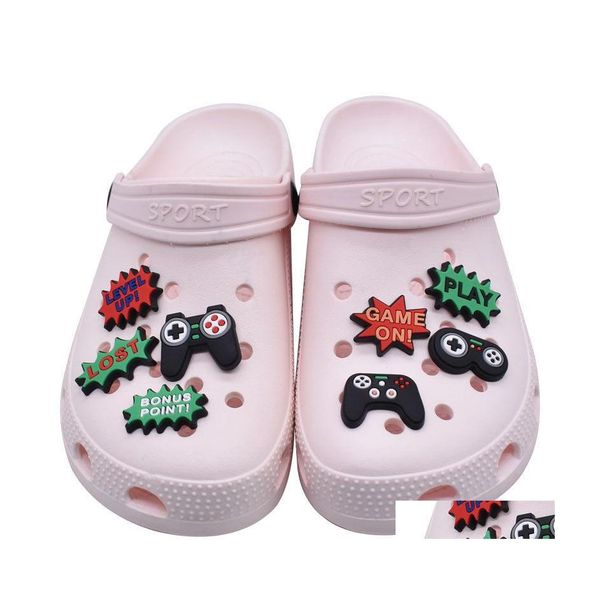 shoe parts accessories video game crocc charms controller charm decoration buckle clog pins drop delivery shoes dhamy, White;pink
shoe parts accessories video game crocc charms controller charm decoration buckle clog pins drop delivery shoes dhamy, White;pink