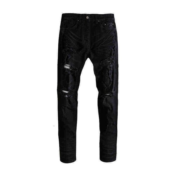 men's jeans pierced jeans men's summer thin korean slim fit small foot elastic long pants, Blue
men's jeans pierced jeans men's summer thin korean slim fit small foot elastic long pants, Blue