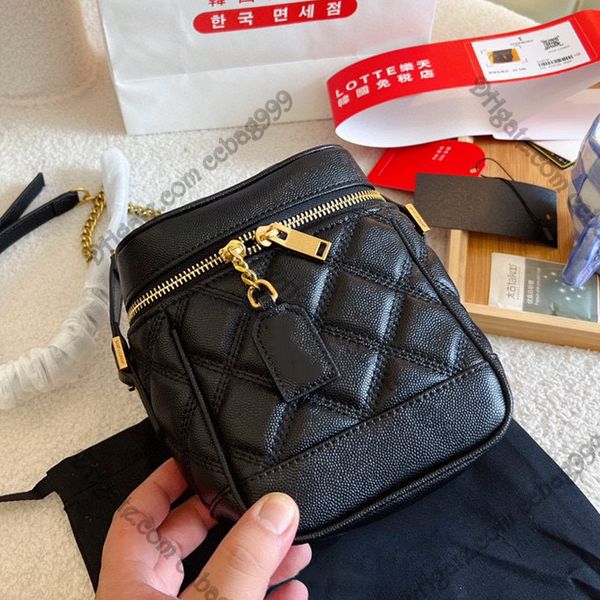 mini zipper cosmetic cases vanity bag box quilted metallized leather designer bucket handbags gold metal hardware shoulder crossbody pocket
mini zipper cosmetic cases vanity bag box quilted metallized leather designer bucket handbags gold metal hardware shoulder crossbody pocket