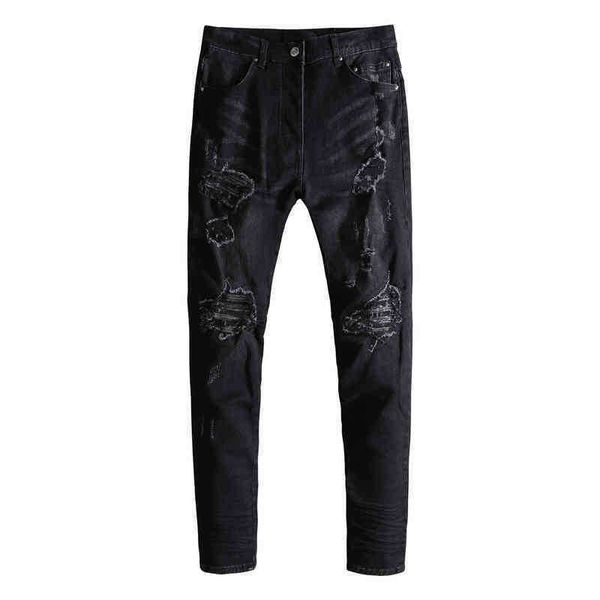 men's jeans autumn style hole patch scraped cloth with brick slim fit small leg jeans men, Blue
men's jeans autumn style hole patch scraped cloth with brick slim fit small leg jeans men, Blue