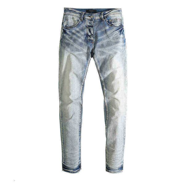men's jeans style jeans simple elastic slim fit small feet light color pants trend, Blue
men's jeans style jeans simple elastic slim fit small feet light color pants trend, Blue