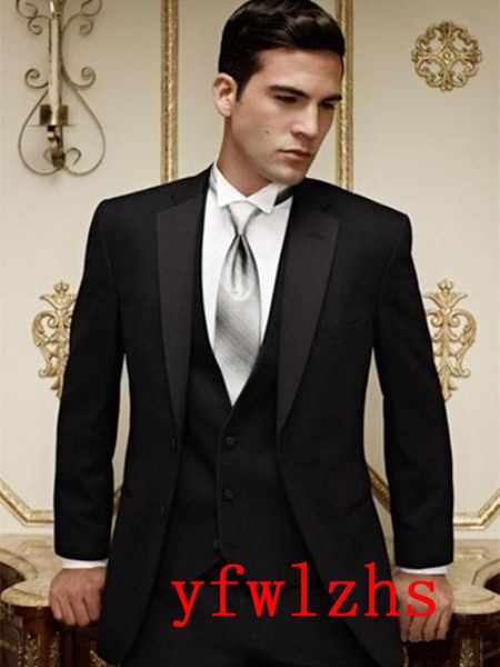 wedding tuxedos two buttons men suits groomsmen notch lapel groom tuxedos wedding/prom man blazer jacket pants vest tie w1140, Black;gray
wedding tuxedos two buttons men suits groomsmen notch lapel groom tuxedos wedding/prom man blazer jacket pants vest tie w1140, Black;gray
