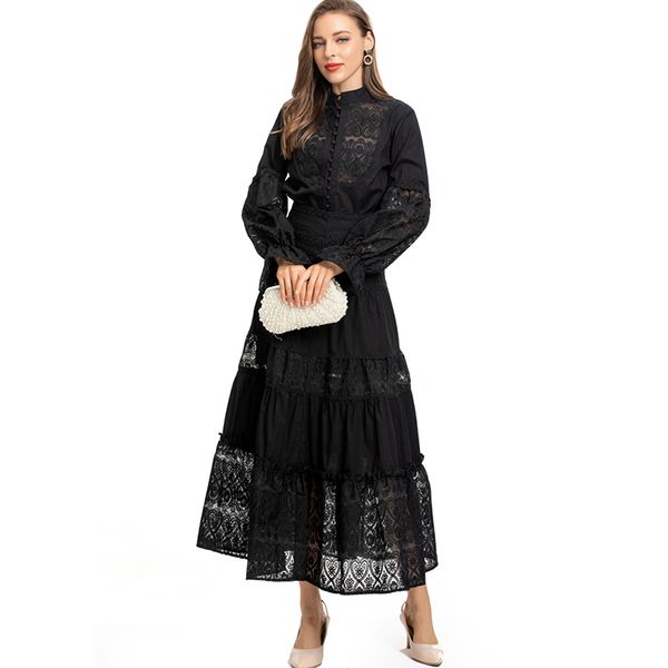 women's runway two piece dress stand collar long sleeves embroidery shirt with ruffles skirts fashion twinset sets, White
women's runway two piece dress stand collar long sleeves embroidery shirt with ruffles skirts fashion twinset sets, White