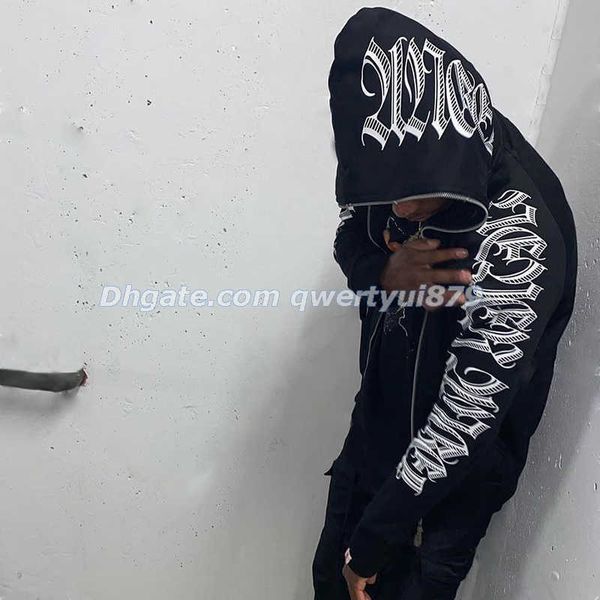 men's hoodies sweatshirts qwertyui879 punk gothic letter print hoddie y2k for men full zip hoodie women sudaderas hombre hooded jackets, Black
men's hoodies sweatshirts qwertyui879 punk gothic letter print hoddie y2k for men full zip hoodie women sudaderas hombre hooded jackets, Black