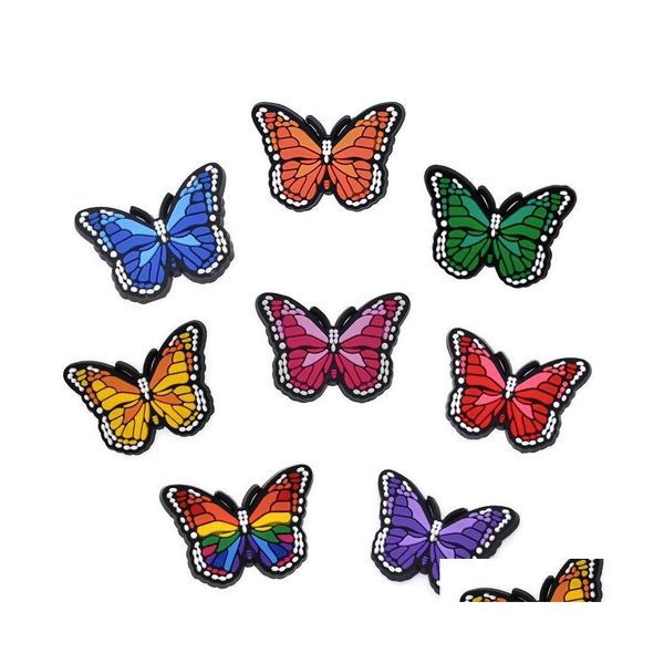 shoe parts accessories wholesale insect colorf butterflys for croc pvc charms buckles fashion soft rubber drop delivery sho dh5cd, White;pink
shoe parts accessories wholesale insect colorf butterflys for croc pvc charms buckles fashion soft rubber drop delivery sho dh5cd, White;pink