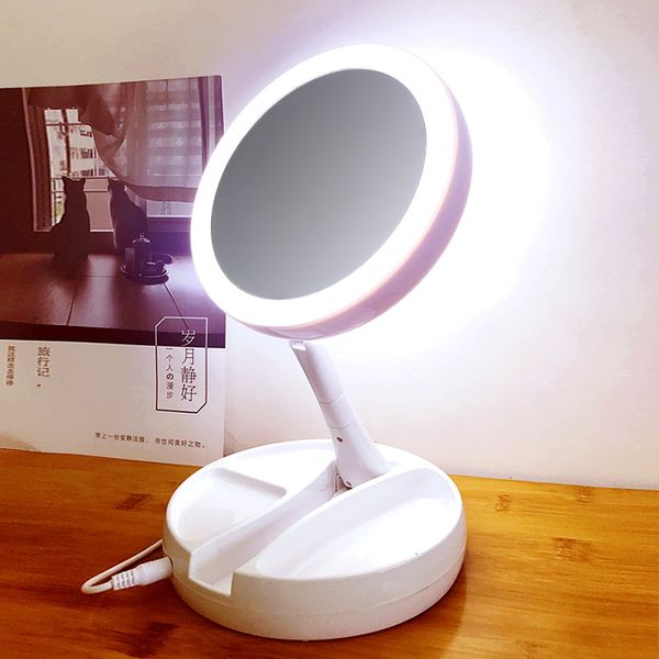 other health beauty items foldable led light makeup mirror storage tray led face adjustable usb vanity backlit table cosmetic 230114
other health beauty items foldable led light makeup mirror storage tray led face adjustable usb vanity backlit table cosmetic 230114