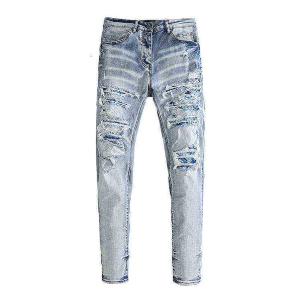 men's jeans fashion brand hole washing blue color pasted cloth pants young men's slim fit
men's jeans fashion brand hole washing blue color pasted cloth pants young men's slim fit