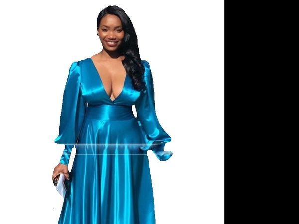 2022 prom dresses v neck long sleeve floor length a line smooth elastic satin evening party gowns simple formal, Black
2022 prom dresses v neck long sleeve floor length a line smooth elastic satin evening party gowns simple formal, Black