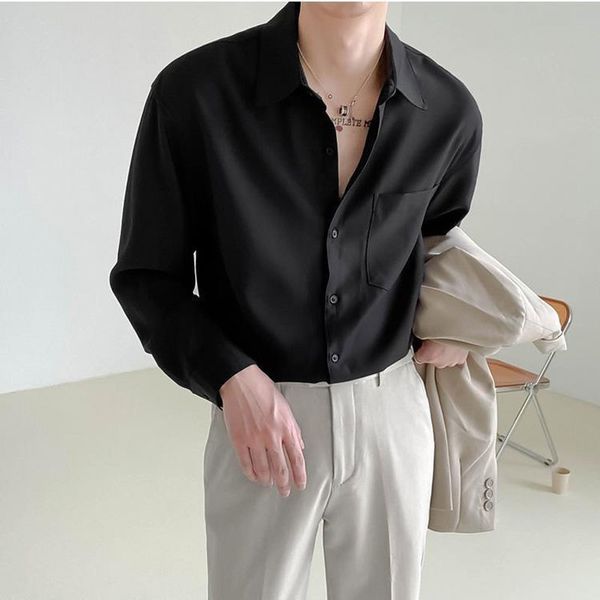 mens casual shirts solid color long sleeve shirt polo collar single breasted loose casual fashion korean spring and autumn mens clothing pun, White;black
mens casual shirts solid color long sleeve shirt polo collar single breasted loose casual fashion korean spring and autumn mens clothing pun, White;black