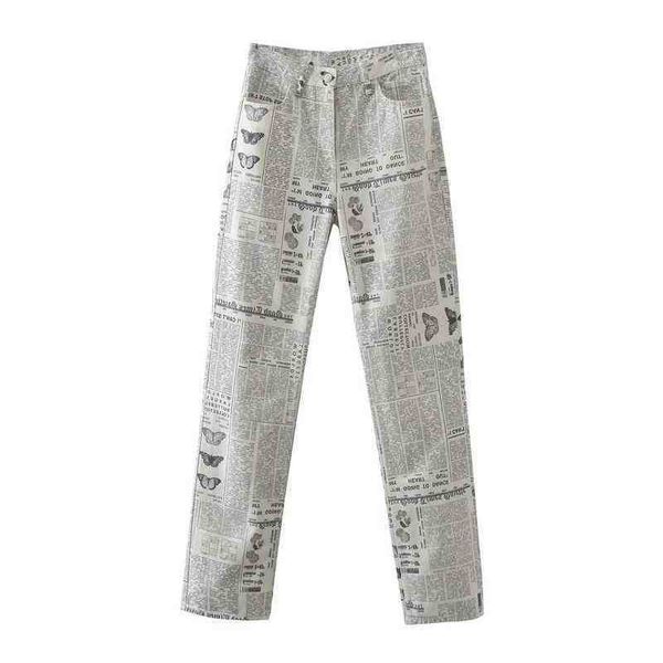 women's jeans ins summer new high waisted newspaper printed imitation denim straight pants women's loose and slim casual, Blue
women's jeans ins summer new high waisted newspaper printed imitation denim straight pants women's loose and slim casual, Blue