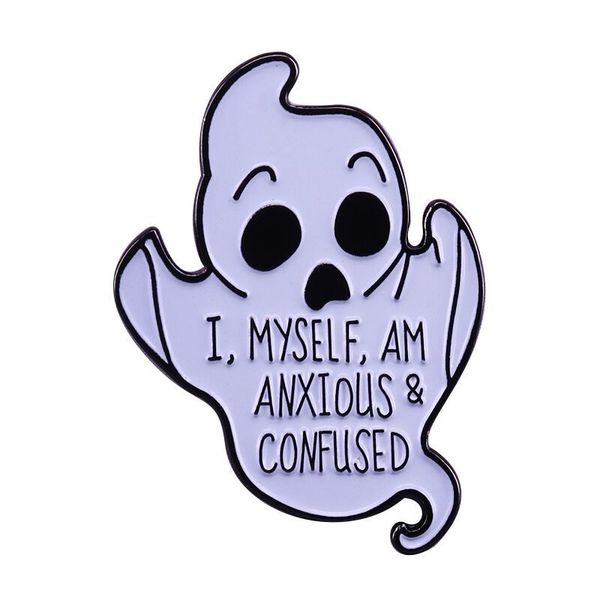 i myself am anxious confused lapel enamel pins collect fun metal cartoon brooch badges backpack collar fashion jewelry gifts, Blue
i myself am anxious confused lapel enamel pins collect fun metal cartoon brooch badges backpack collar fashion jewelry gifts, Blue