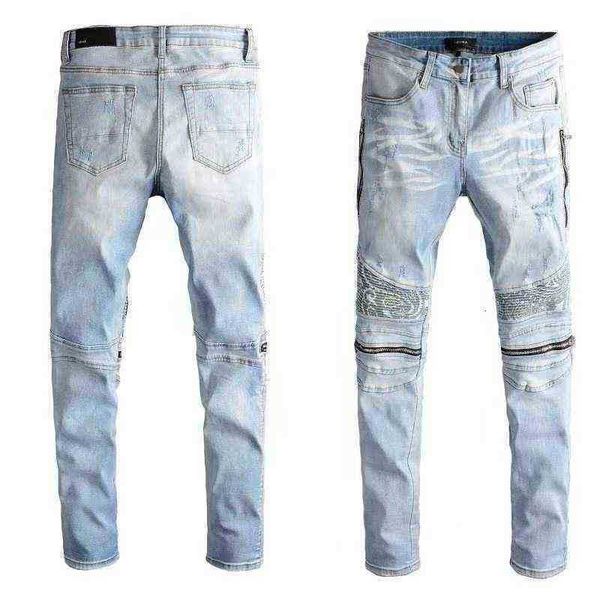men's jeans blue spell silver leather hole high street locomotive trend fashion brand slim elastic jeans men
men's jeans blue spell silver leather hole high street locomotive trend fashion brand slim elastic jeans men