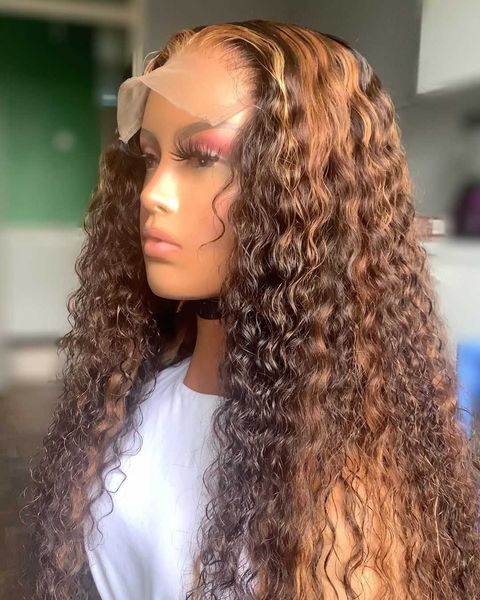 nxy lace wigs curly wig honey blonde ombre 13x1 brazilian brown color deep water wave 13x4 frontal highlight front 230106, Black;brown
nxy lace wigs curly wig honey blonde ombre 13x1 brazilian brown color deep water wave 13x4 frontal highlight front 230106, Black;brown