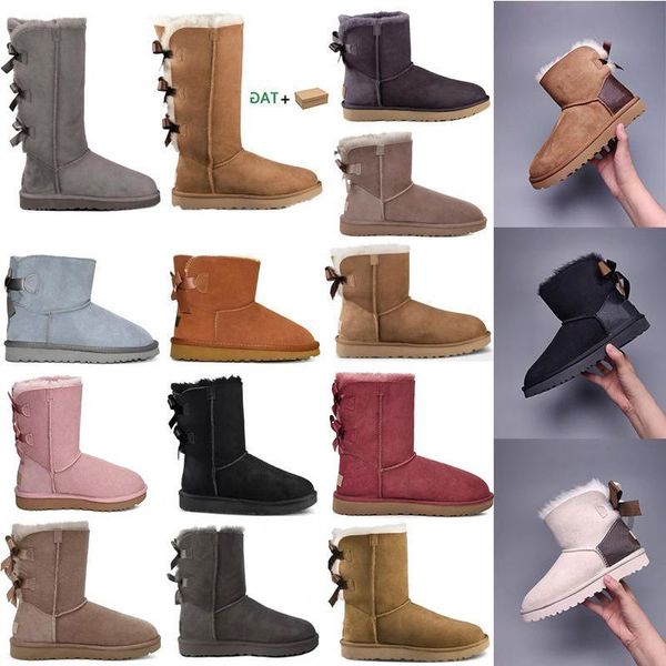 2023 with box designer women australia australian boots winter snow fur furry satin boot ankle booties leather womens outdoors bowtie s uxsb, Black
2023 with box designer women australia australian boots winter snow fur furry satin boot ankle booties leather womens outdoors bowtie s uxsb, Black