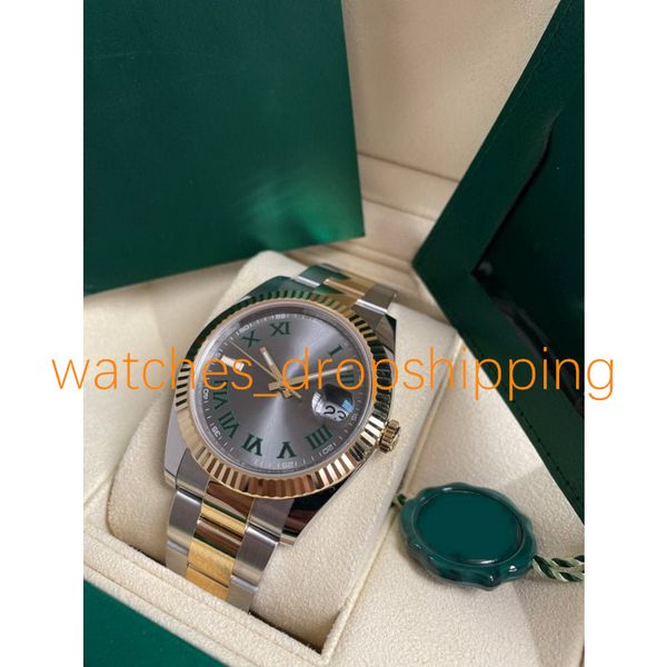 classic mens watch 41mm grey roman dial datejust automatic mechanical two tone stainless steel business wristwatches original box montre de, Slivery;brown
classic mens watch 41mm grey roman dial datejust automatic mechanical two tone stainless steel business wristwatches original box montre de, Slivery;brown