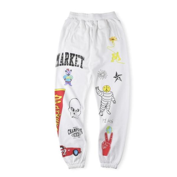 23ss cartoon pattern print pant men women cotton trousers high street white, Black;brown
23ss cartoon pattern print pant men women cotton trousers high street white, Black;brown