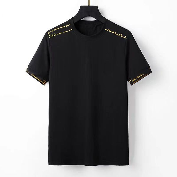 men's t-shirts short sleeve in summer fashion round neck bottom shirt cotton high-end trend foreign trade half sleeve europe, White;black
men's t-shirts short sleeve in summer fashion round neck bottom shirt cotton high-end trend foreign trade half sleeve europe, White;black