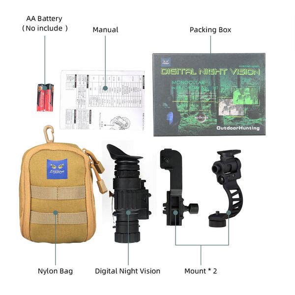 eagleeye tactical hunting pvs-14 night vision scope monocular device night vision goggles digital ir illumination gz27-0008
eagleeye tactical hunting pvs-14 night vision scope monocular device night vision goggles digital ir illumination gz27-0008