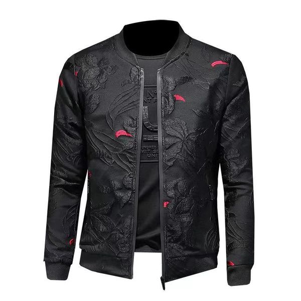 men's jackets style trend slim fitting stand collar embroidered thin jacket men's spring and autumn, Black;brown
men's jackets style trend slim fitting stand collar embroidered thin jacket men's spring and autumn, Black;brown
