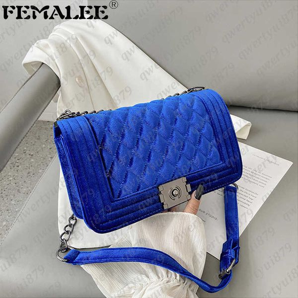 shoulder bags luxury velvet chain flap messenger bag for women ins fashion diamond lattice handbag embroidery thread small totes 012023h
shoulder bags luxury velvet chain flap messenger bag for women ins fashion diamond lattice handbag embroidery thread small totes 012023h
