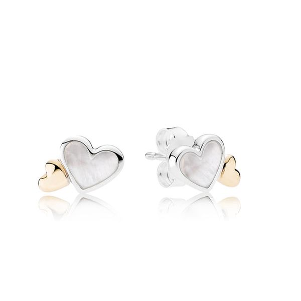 yellow gold plated sparkling hearts stud earring for pandora authentic sterling silver wedding gift jewelry for women girls engagement earri, Golden;silver
yellow gold plated sparkling hearts stud earring for pandora authentic sterling silver wedding gift jewelry for women girls engagement earri, Golden;silver