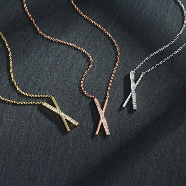 fashion jewelry luxury x pendant link necklaces designers letter x strands for women anniversary valentine's day with box wholesale, Silver
fashion jewelry luxury x pendant link necklaces designers letter x strands for women anniversary valentine's day with box wholesale, Silver