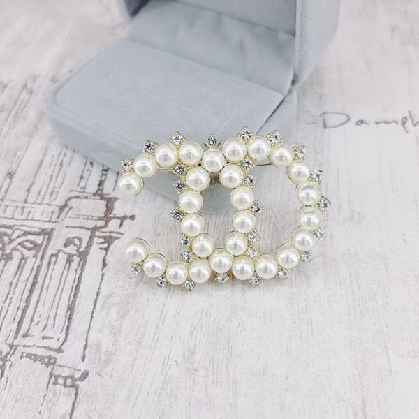 jewelry badge silver gold double letters broches luxury desinger brooch women rhinestone brooches suit pin clothing decoration broche charm, Gray
jewelry badge silver gold double letters broches luxury desinger brooch women rhinestone brooches suit pin clothing decoration broche charm, Gray