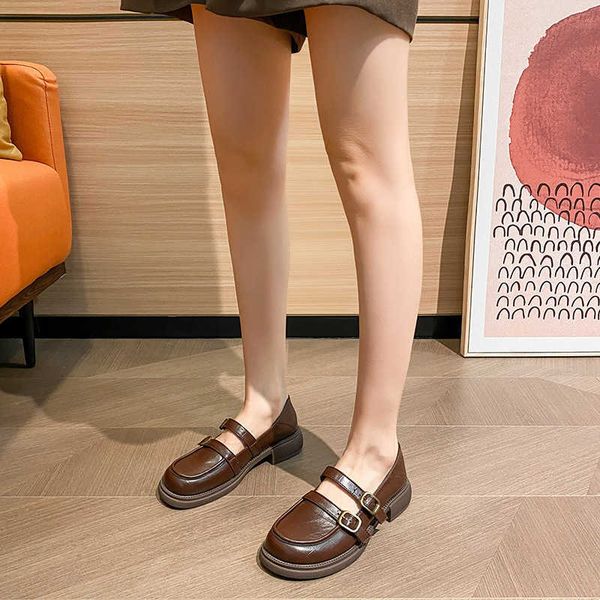 dress shoesbritish style small leather shoes women's soft leather thick soled mary jane college style single, Black
dress shoesbritish style small leather shoes women's soft leather thick soled mary jane college style single, Black
