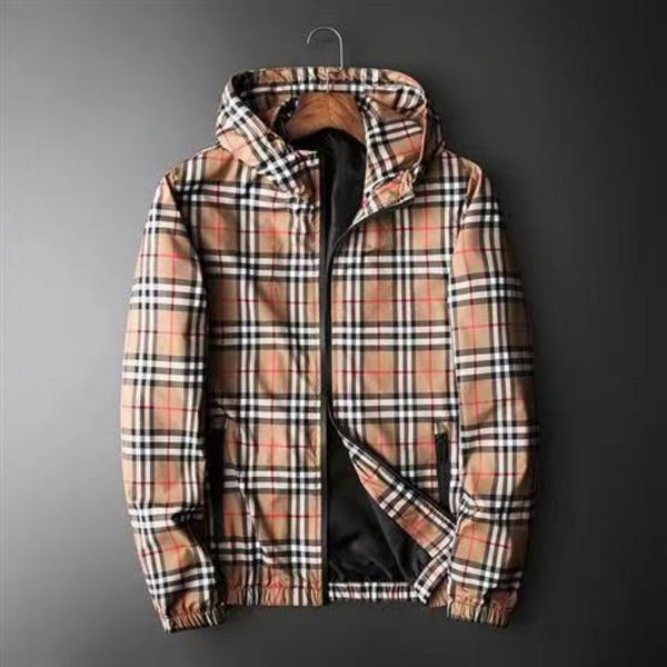 european and american printed plaid jacket men's youth slimming korean fashion large men's spring wear new hooded jacket, Black;brown
european and american printed plaid jacket men's youth slimming korean fashion large men's spring wear new hooded jacket, Black;brown