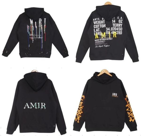 2023 quality winter hoodys amiris mens women designers hoodies pants winter warm man clothing pullover cottons hoodie clothes tracksuits se, Black
2023 quality winter hoodys amiris mens women designers hoodies pants winter warm man clothing pullover cottons hoodie clothes tracksuits se, Black