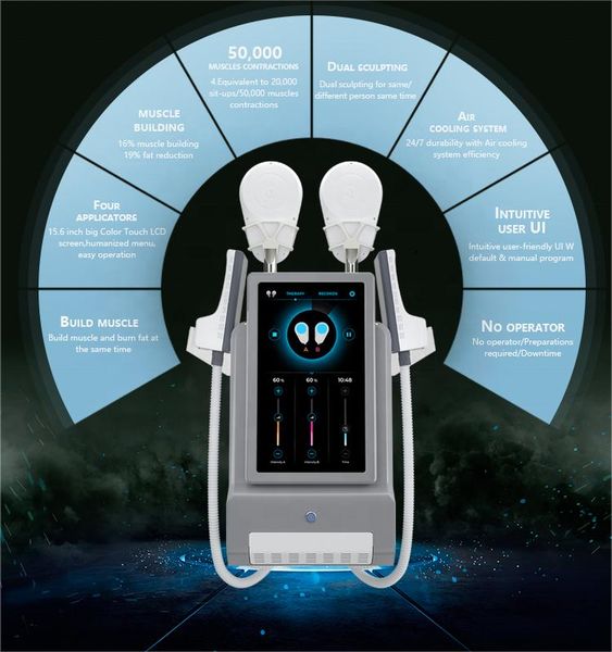new muscle stimulator 4 handles emslim sculpting slimming machine body shaping fat removal ems hiemt 1~14 teslas fat burning lift hips fat r
new muscle stimulator 4 handles emslim sculpting slimming machine body shaping fat removal ems hiemt 1~14 teslas fat burning lift hips fat r