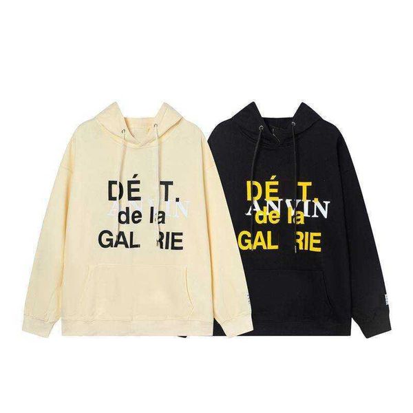 fashion brand designer hoodies galleryes depts reverse printing letter loose casual men's and women's hooded sweater, Black
fashion brand designer hoodies galleryes depts reverse printing letter loose casual men's and women's hooded sweater, Black