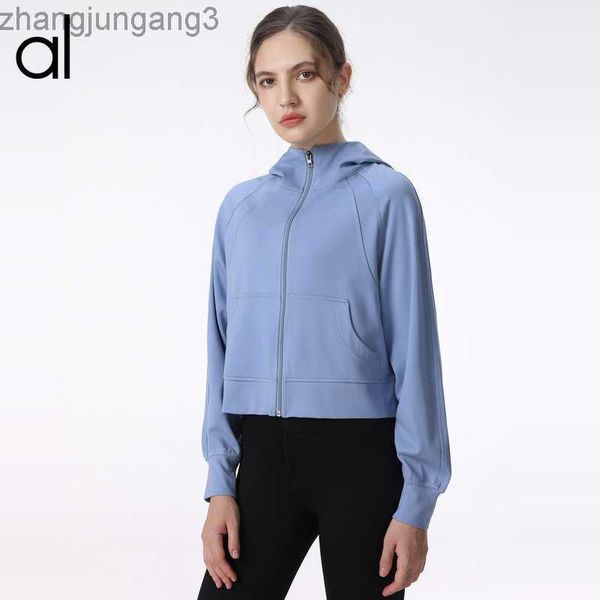 designer alos yoga autumn and winter hooded yoga suit jacket pilates stretch sports fitness zipper long-sleeved cardigan, Black;brown
designer alos yoga autumn and winter hooded yoga suit jacket pilates stretch sports fitness zipper long-sleeved cardigan, Black;brown