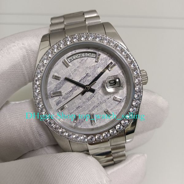 3 style men watch men's date 40mm meteorite diamond dial bezel bracelet with box watch rose gold asia 2813 movement men automatic mecha, Slivery;golden
3 style men watch men's date 40mm meteorite diamond dial bezel bracelet with box watch rose gold asia 2813 movement men automatic mecha, Slivery;golden