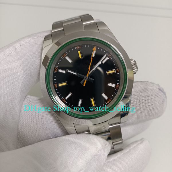 with box 2 style watches for men watch men's 40mm black dial green crystal steel bracelet white men 2813 movement automatic mechanical, Slivery;golden
with box 2 style watches for men watch men's 40mm black dial green crystal steel bracelet white men 2813 movement automatic mechanical, Slivery;golden