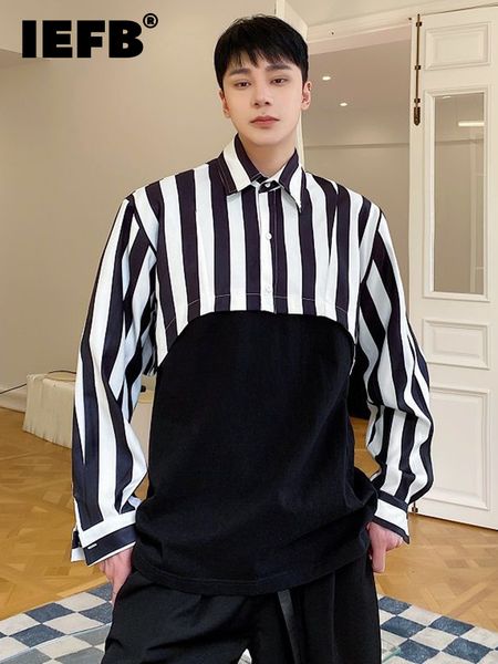 mens casual shirts iefb stripe short lapel long sleeve mens shirt korean fashion 2023 summer temperament luxury single breasted 9a3152 23011, White;black
mens casual shirts iefb stripe short lapel long sleeve mens shirt korean fashion 2023 summer temperament luxury single breasted 9a3152 23011, White;black