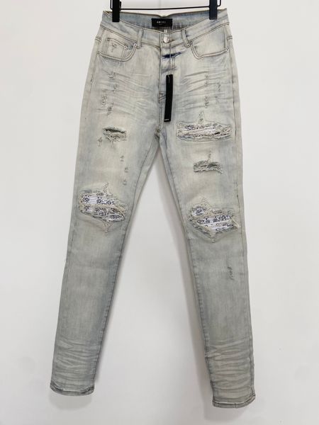 2023 fashions mens distressed ripped skinny hole designer jeans ~ us size 28-36 jeans ~ slim motorcycle moto biker causal denim pants hip ho, Blue
2023 fashions mens distressed ripped skinny hole designer jeans ~ us size 28-36 jeans ~ slim motorcycle moto biker causal denim pants hip ho, Blue