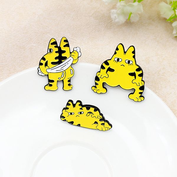 cartoon cute cat partner funny posture rub back squat up relax lie on the side silly cat brooch pin badges, Blue
cartoon cute cat partner funny posture rub back squat up relax lie on the side silly cat brooch pin badges, Blue