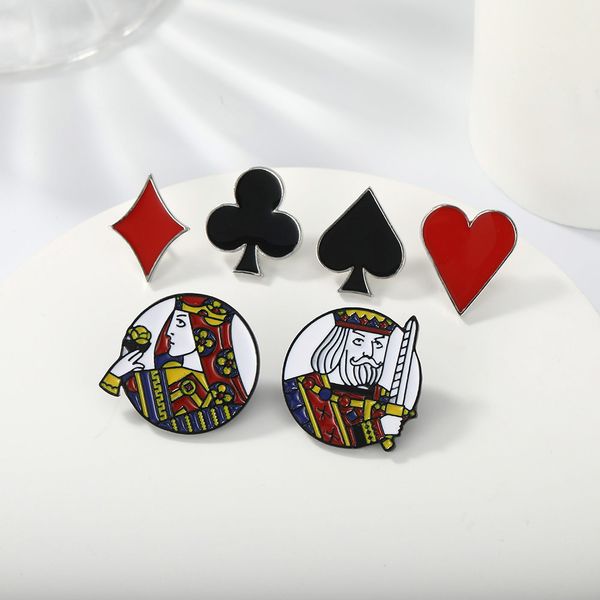 playing card metal oil dropping brooch red peach spade alloy enamel emblem poker figure head p anti-ripping buckle, Blue
playing card metal oil dropping brooch red peach spade alloy enamel emblem poker figure head p anti-ripping buckle, Blue